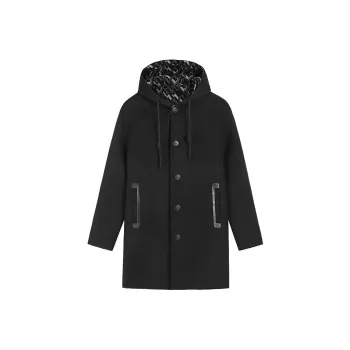 DAVID NAMAN Coats Men Black