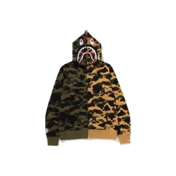 A BATHING APE 1st Camo Separate Shark Full Zip Hoodie