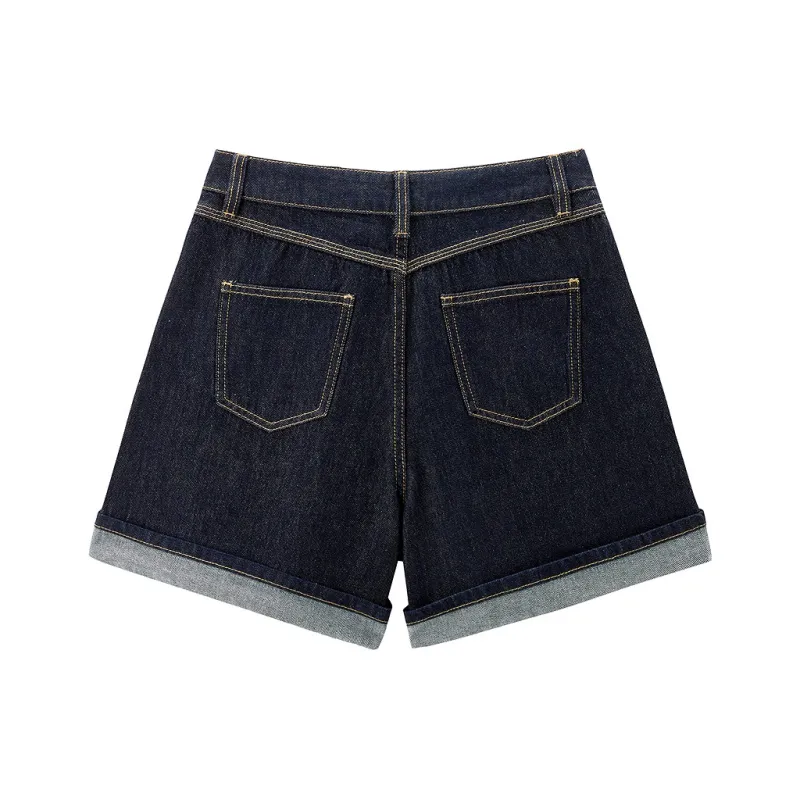 LEDIN Denim Shorts Women's Blue-1