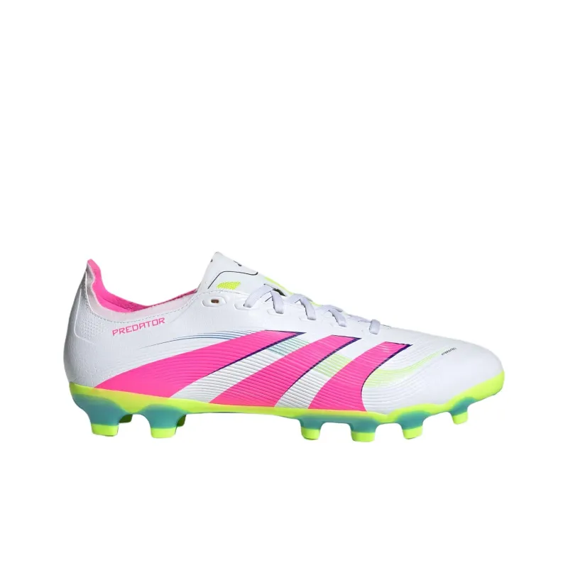 Adidas PREDATOR LEAGUE Anti Slip Wear Resistant Soccer Shoes Men's White Pink-1