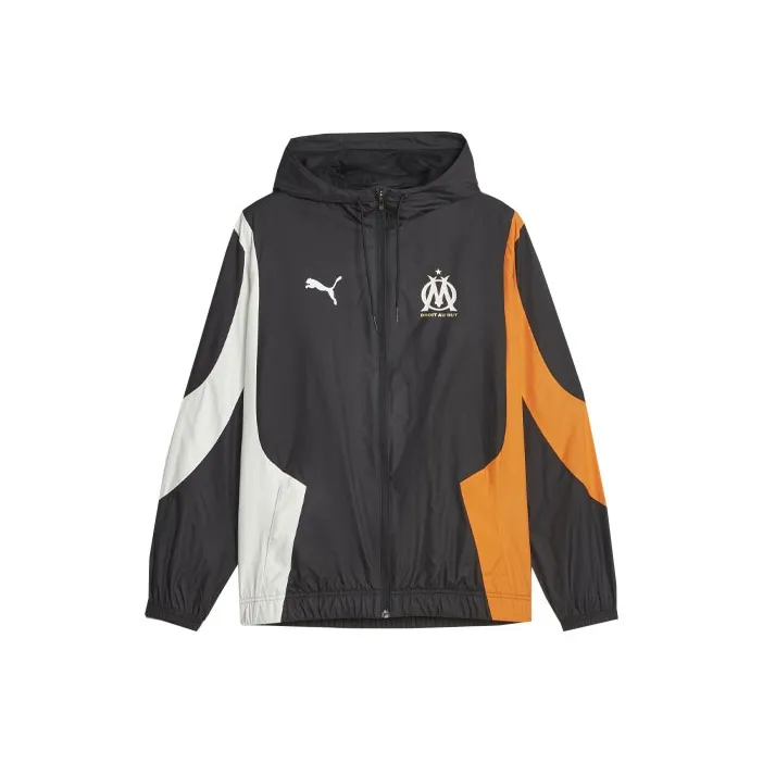PUMA Veste D'avant-match 23/24 Olympique De Marseille Jacket Men's Black-0