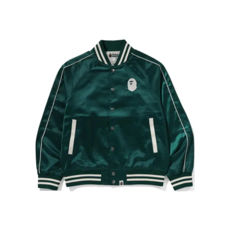 A BATHING APE A BATHING APE Nylon Varsity Jacket-0