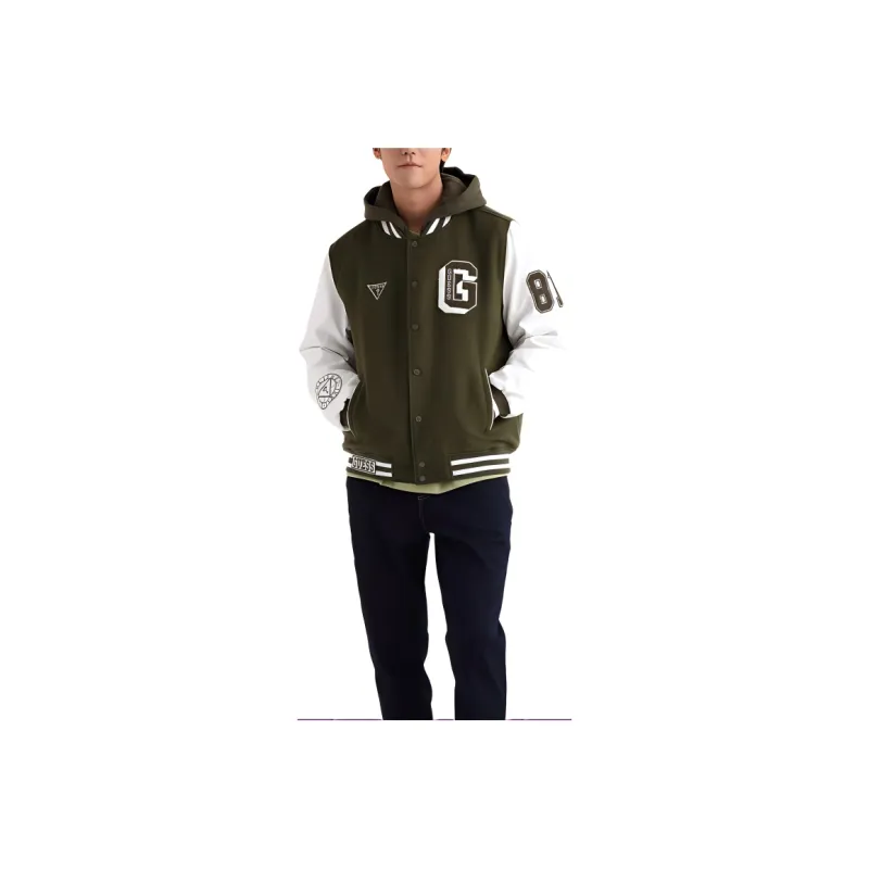 GUESS Baseball Jacket Unisex Green-0