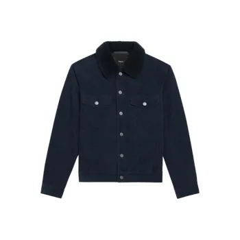 THEORY Jackets Men Navy Blue