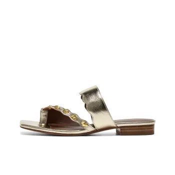 Joypeace Flip Flops Women's Gold