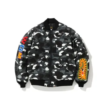A BATHING APE Ultimate City Camo MA1 Bomber Jacket