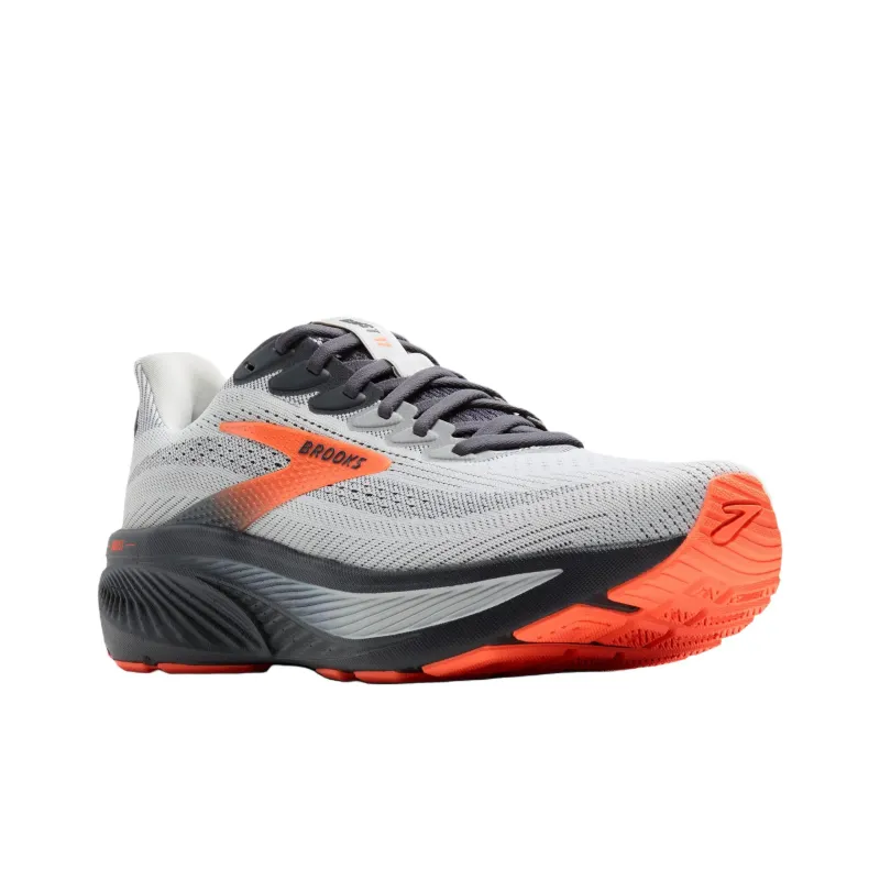 Brooks Anti Slip Wear Resistant Low Top Casual Running Shoes Men's Gray-2