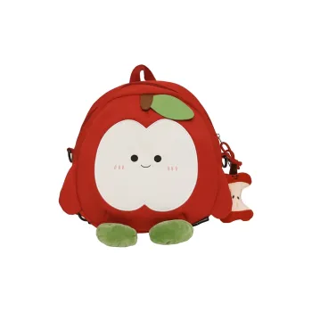 URBAN FOREST Nylon Backpack Unisex Red/Green