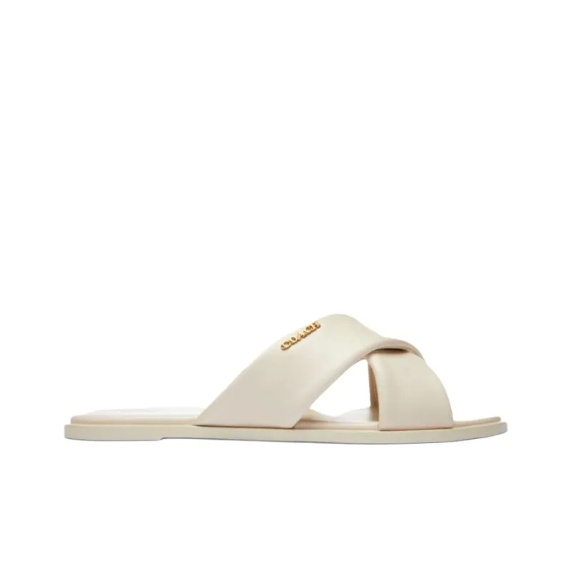 COACH Slide Slippers Women's White-1