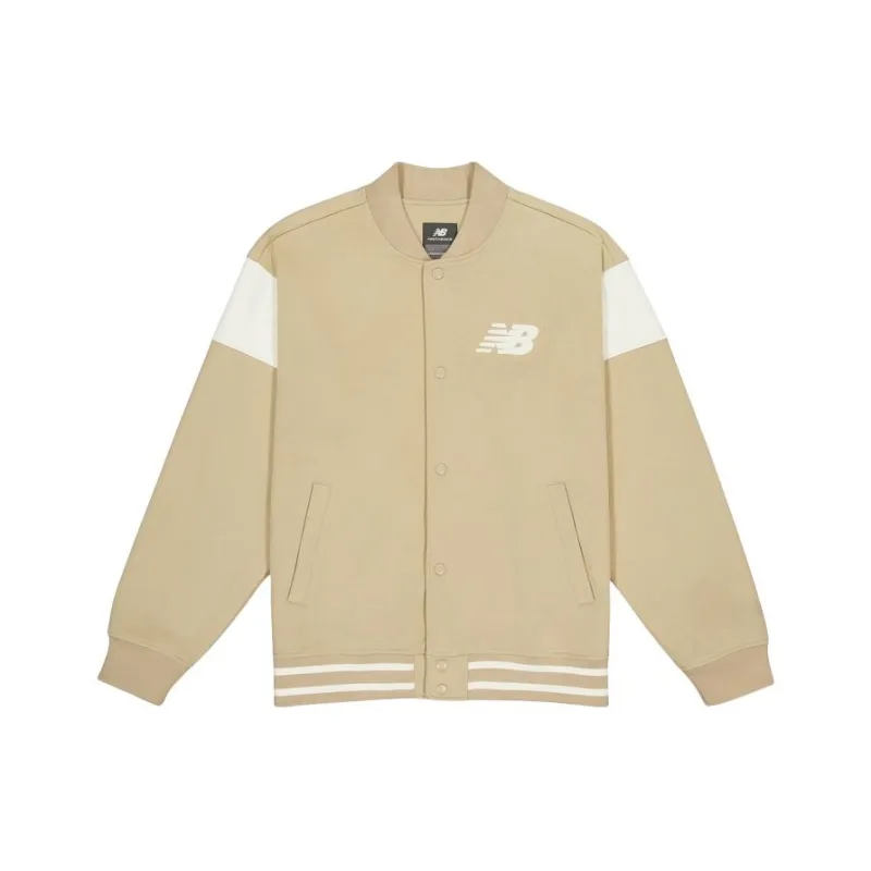 New Balance Baseball Jacket Men's Khaki-0