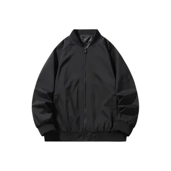 TYPERIGHTER Baseball Jacket Unisex Black