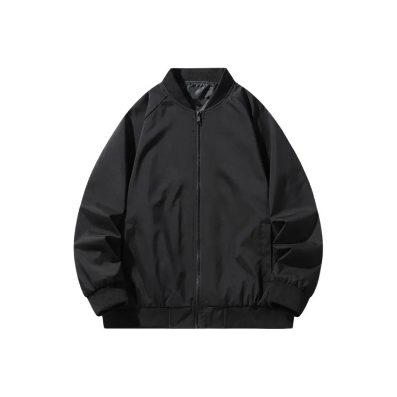 TYPERIGHTER Baseball Jacket Unisex Black-0