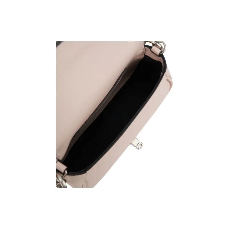 CALVIN KLEIN Blended Material Crossbody Bag Medium Size Women's Shell Pink-3
