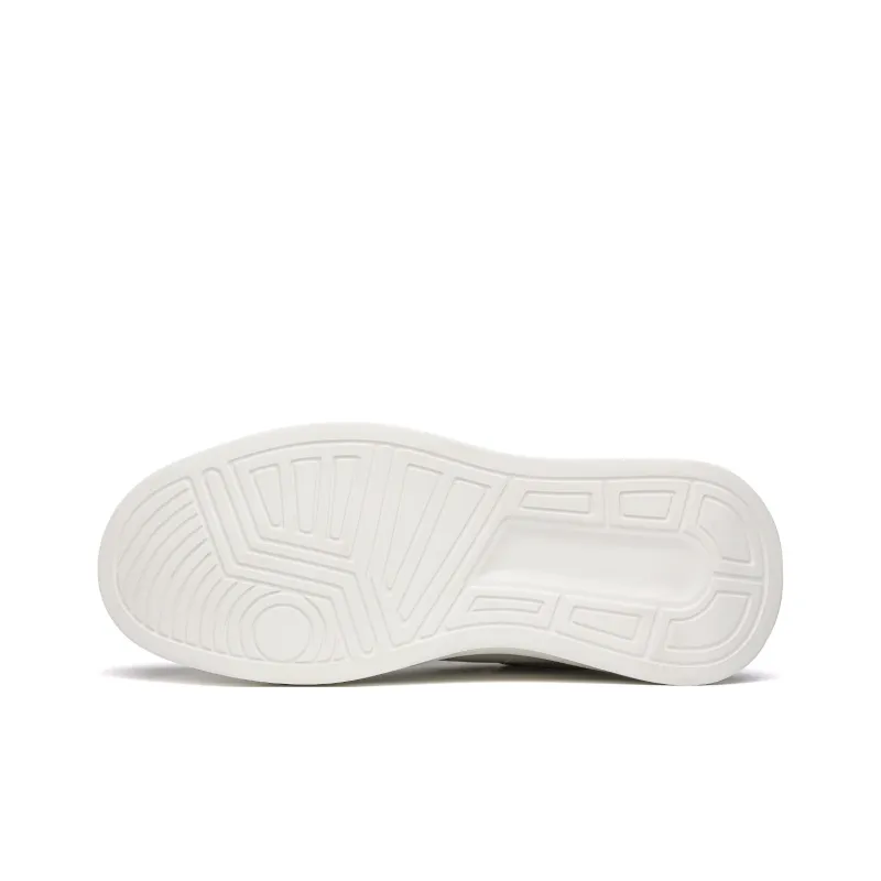 HD Slip Resistant, Abrasion Resistant, Lightweight, Breathable Low Top Skateboard Shoes Men's White-5