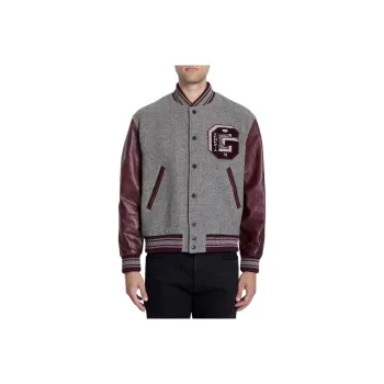 Golden Goose Logo Patch Panelled Varsity Jacket
