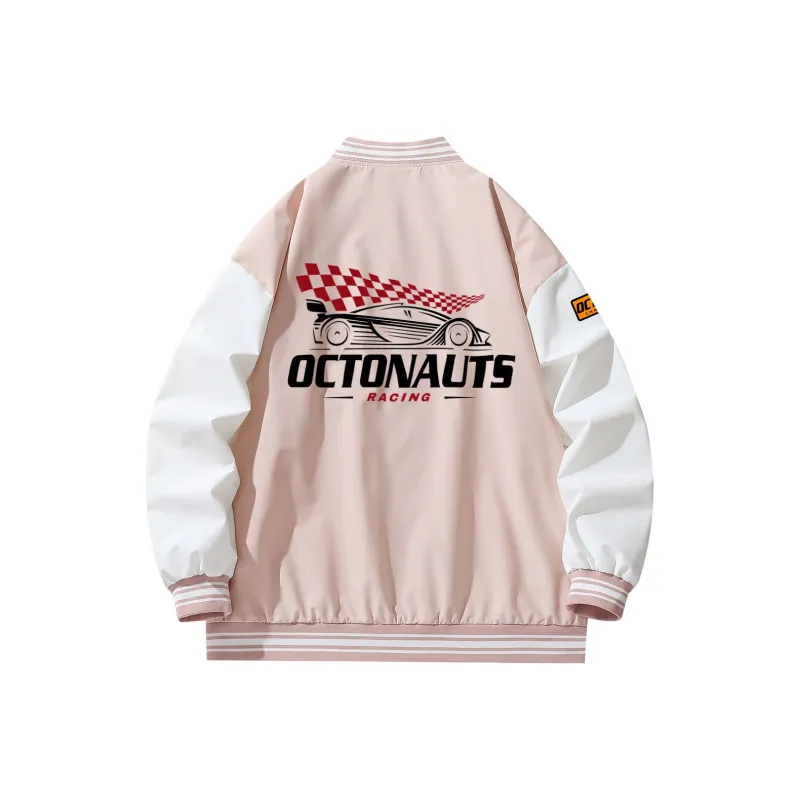 Small Columns Under The Sea Baseball Jacket Unisex-8
