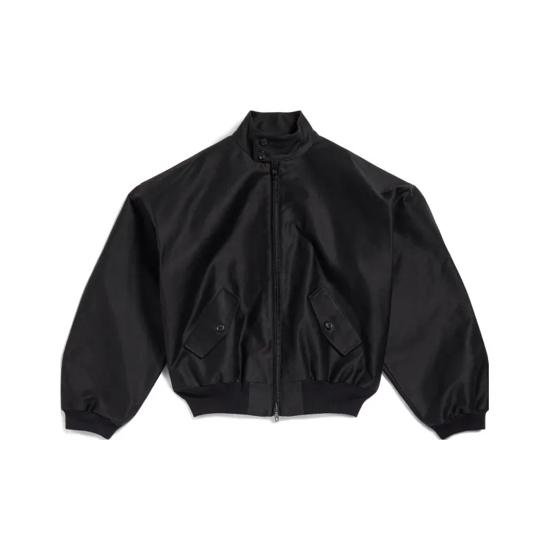 Balenciaga Harrington Jacket In Black Jackets & Coats, Loose Fit Men's Black-0