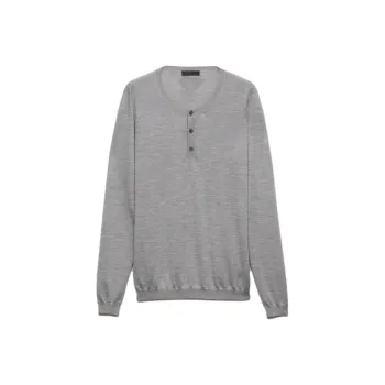 PRADA Cashmere Sweater Men's Gray