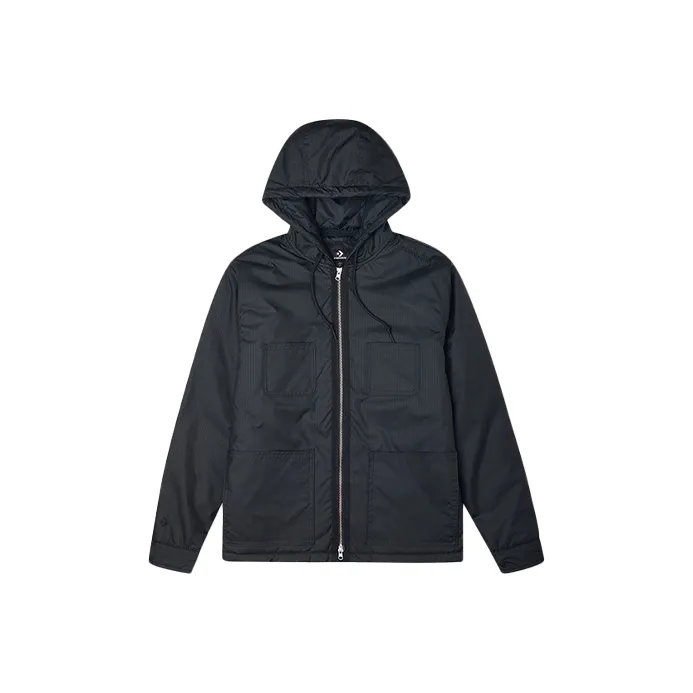 Converse Puffer Jacket Men's Black-0