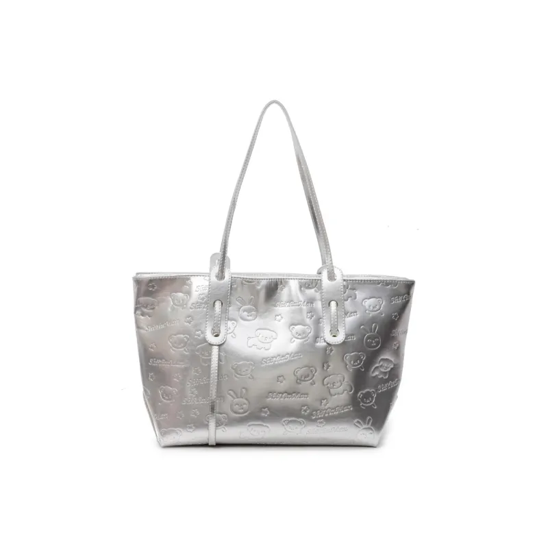 Wenpercy PU Tote Shoulder Bag Women's Multicolor-9