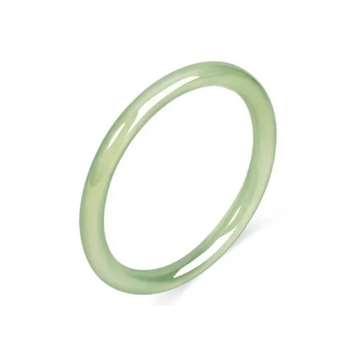 Emerald Dynasty Natural Chalcedony Jade Bangles Women's