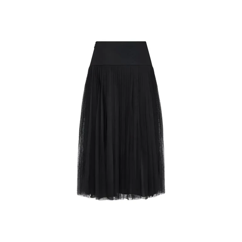 DIOR 30 Montaigne Casual Long Skirt Women's Black-1