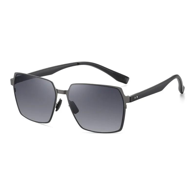 Yamaichi Maru Stainless Steel TR90 Square Sunglasses Unisex-4