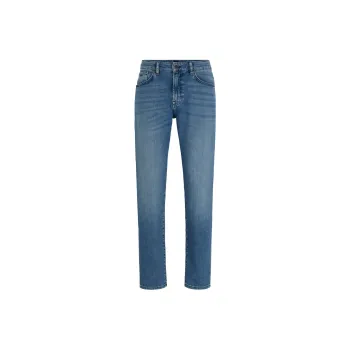 HUGO BOSS Regular-Fit Jeans Comfort-Stretch Denim Jeans Men's Blue