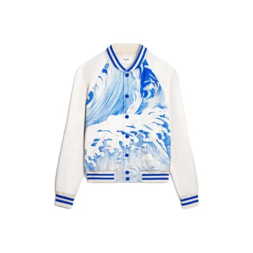 CELINE Baseball Jerseys Men White Blue
