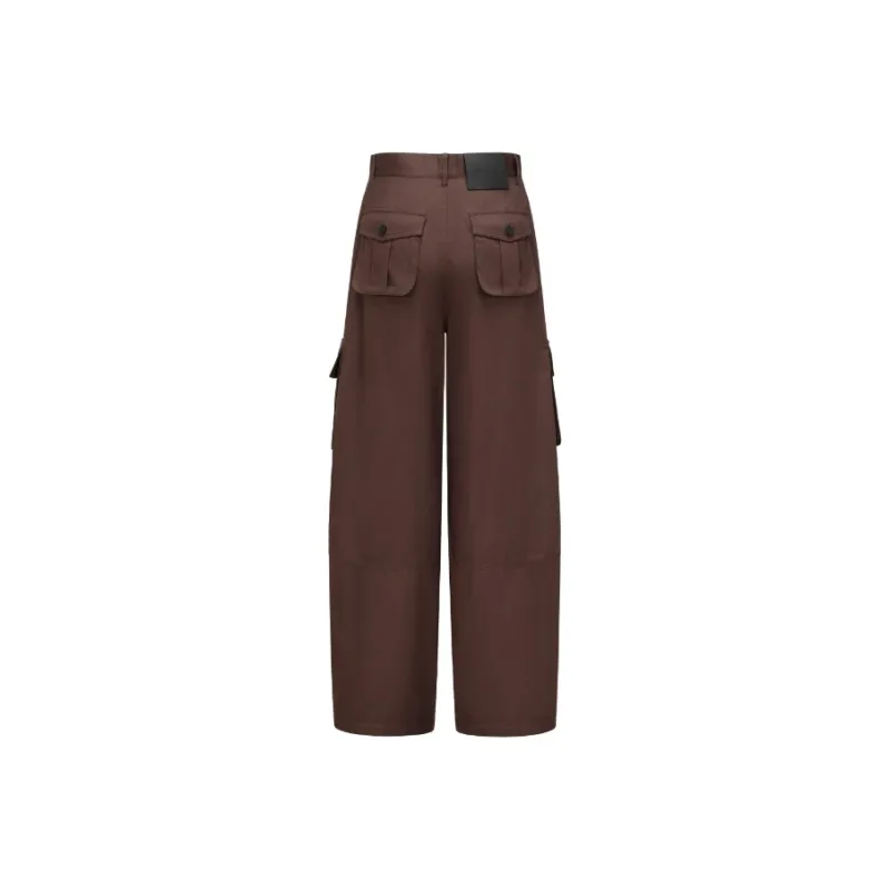 Feng Chen Wang Cargo Pants Women's Dark Brown-1