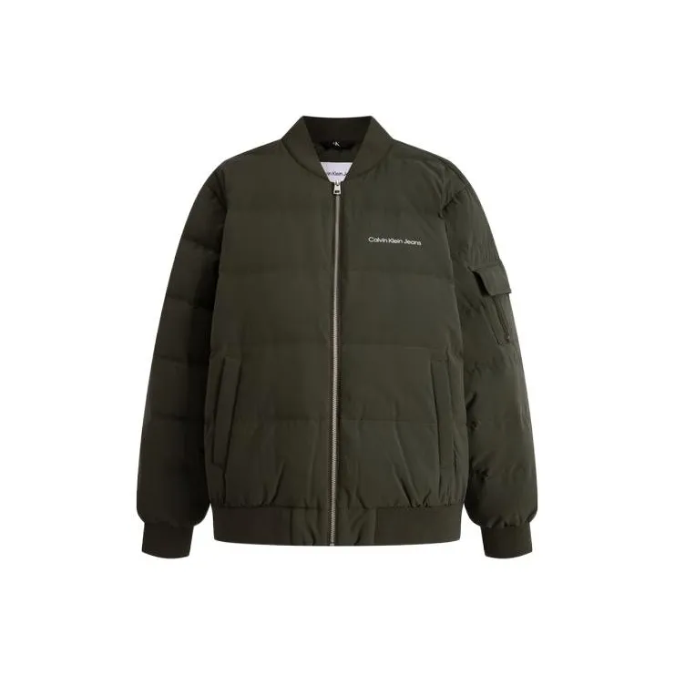 CALVIN KLEIN Down Jacket Unisex Olive Green-0