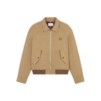 Maison Kitsune Technical Cotton Gabardine W Harrington Jacket