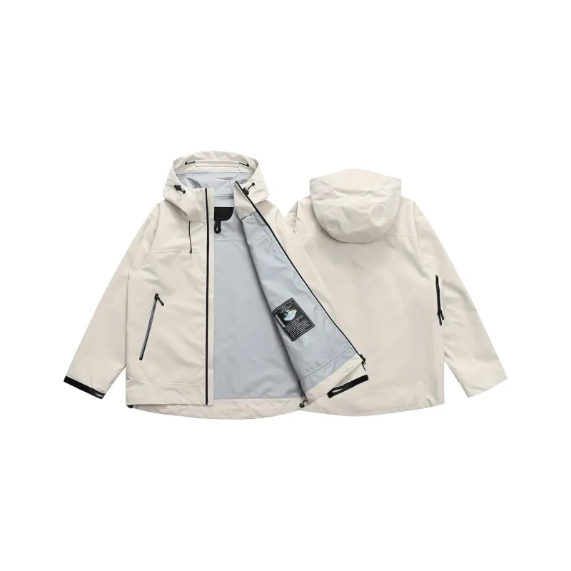 LIVINGTOWN Warm Breathable Water Resistant Windproof Windbreaker Jacket Unisex-2