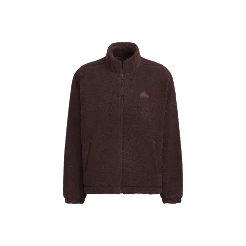 Adidas SportPerformance FW24 ST WARM MIX Velvet velago Coat Men's Coffee