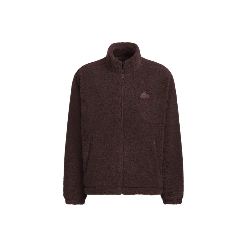 Adidas SportPerformance FW24 ST WARM MIX Velvet-feel Coat Men's Coffee-0