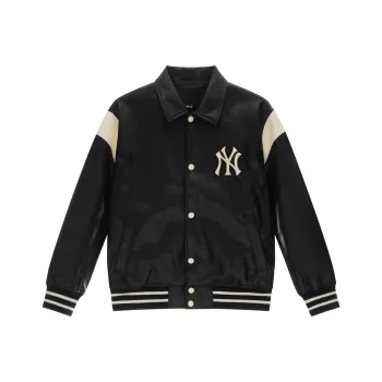 MLB MONOGRAM Collection New York Yankees 24FW Baseball Jacket Unisex Black