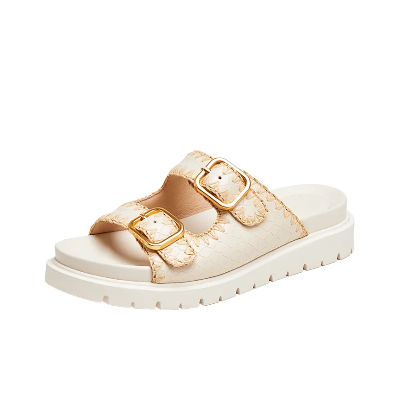 Staccato Quick Dry Slide Slippers Women's Beige Apricot-2