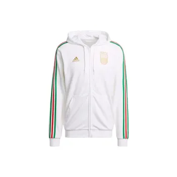 Adidas Italy Dna Full Zip Hoodie Jackets Coats Men's White