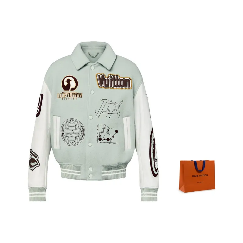 LOUIS VUITTON Varsity Leather Blouson-6