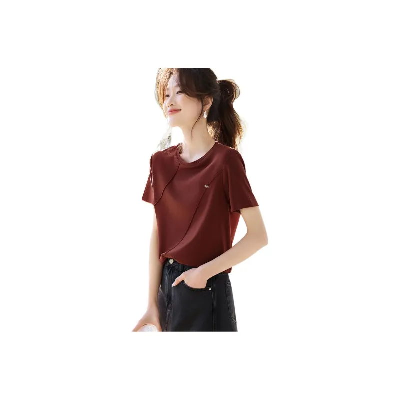 Mo Han Yi Mei T Shirt Women's Red-1