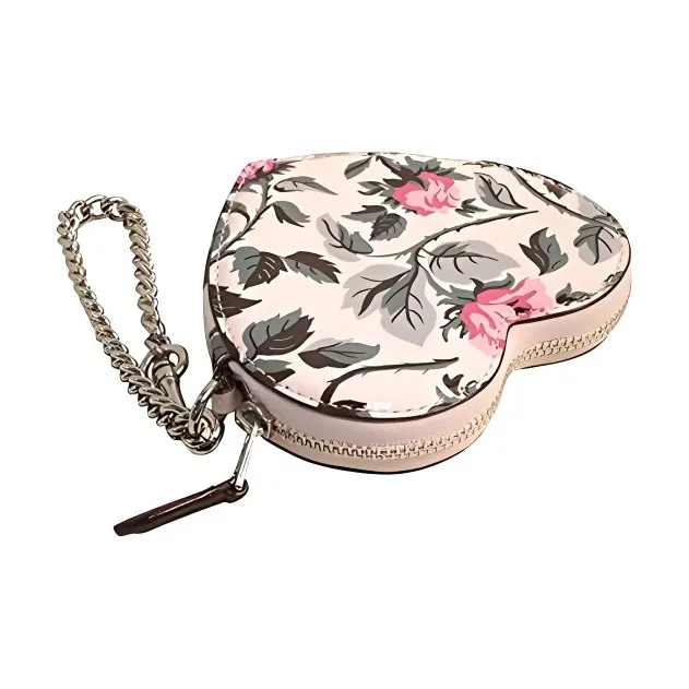 COACH Patent Leather Coin Purse Trumpets Women's Multicolor-1