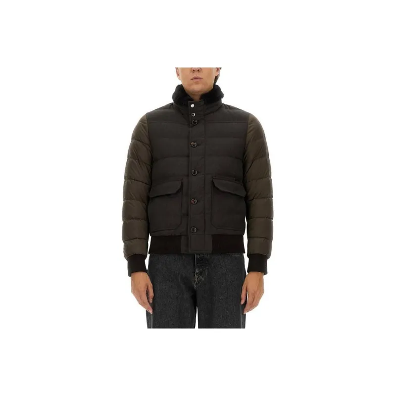 Moorer High Neck Padded Down Jacket-0
