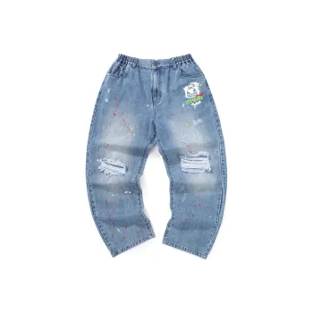 GENANX Straight Jeans Men's Denim Blue