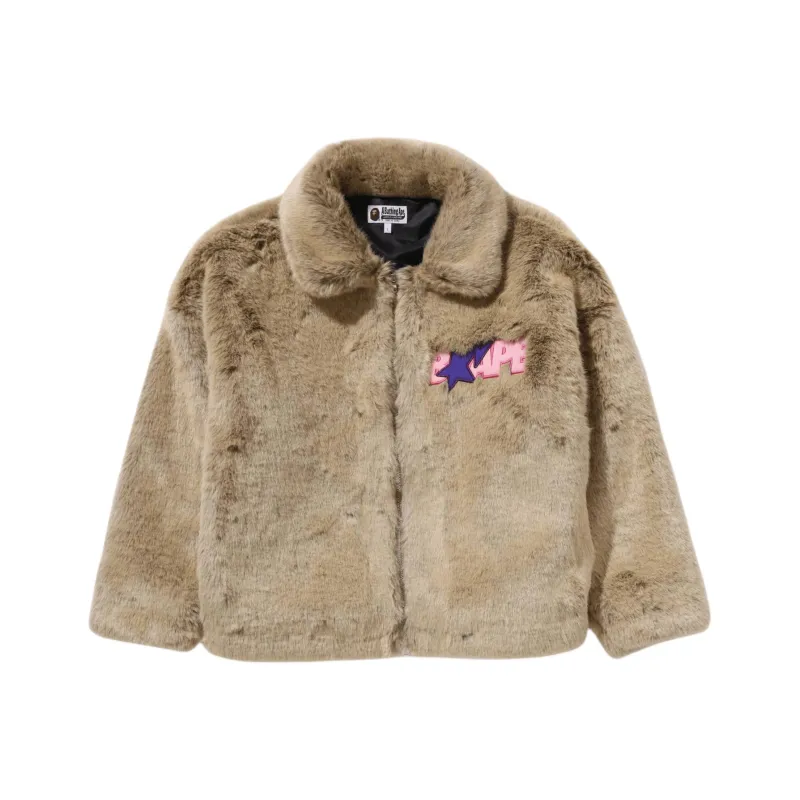 Bape X Don Toliver Faux Fur Jacket-0