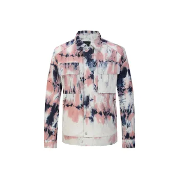 DAVID NAMAN Jackets Men Pink/Blue