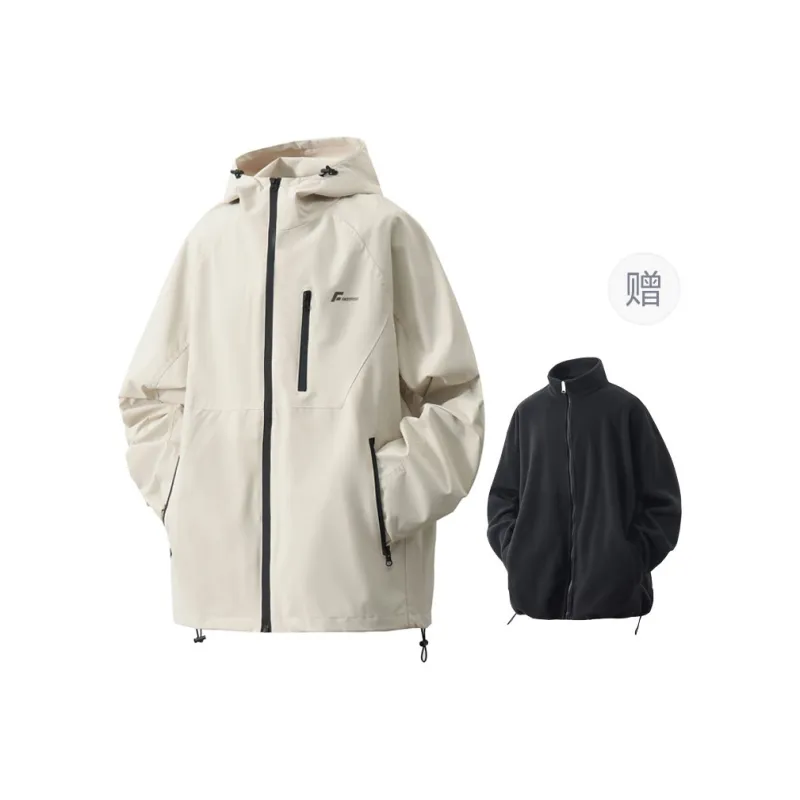 FASTFISH Thermal 3 in 1 Windbreaker Jacket Unisex Khaki-0