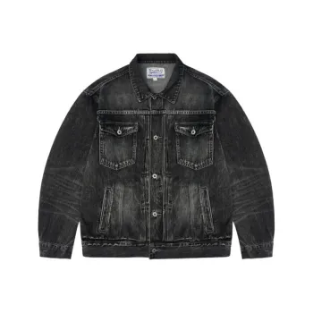 TEKABLU Jacket Unisex Washed Black