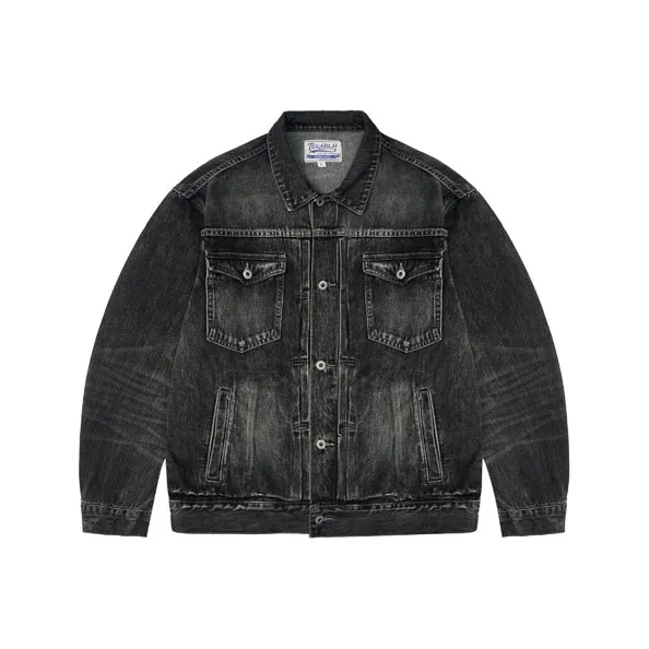 TEKABLU Jacket Unisex Washed Black-0