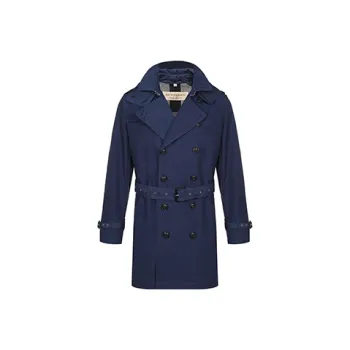 Burberry Trench Coat Men's Dark Blue