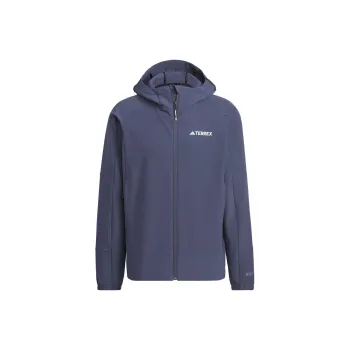 Adidas Wind.Rdy Softshell Hooded Jacket Jackets Coats Men's Dark Navy Blue